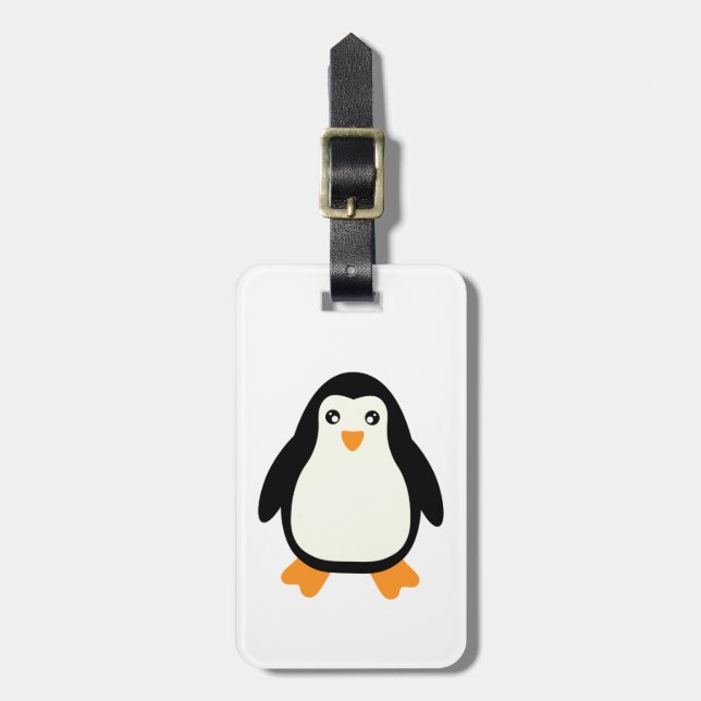 Penguin Luggage Tag (Front Vertical)