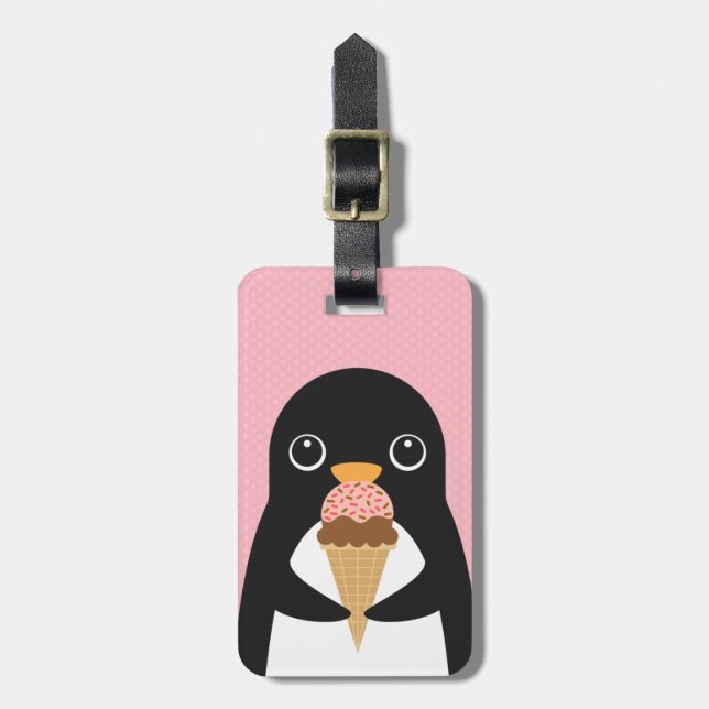 Penguin Luggage Tags (Front Vertical)