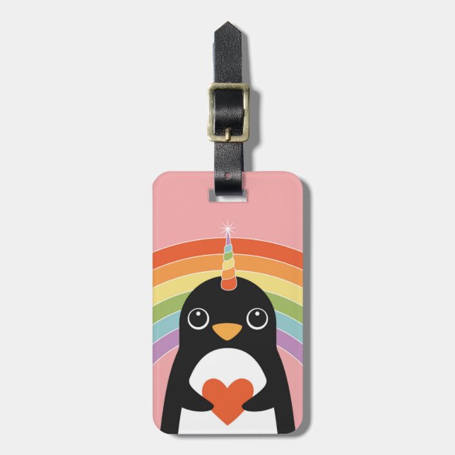 Penguin Luggage Tags (Front Vertical)