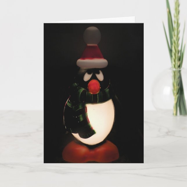Penguin "Merry Christmas" Card (Front)