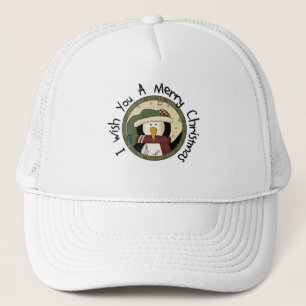 Penguin Merry Christmas T-shirts and Gifts Trucker Hat