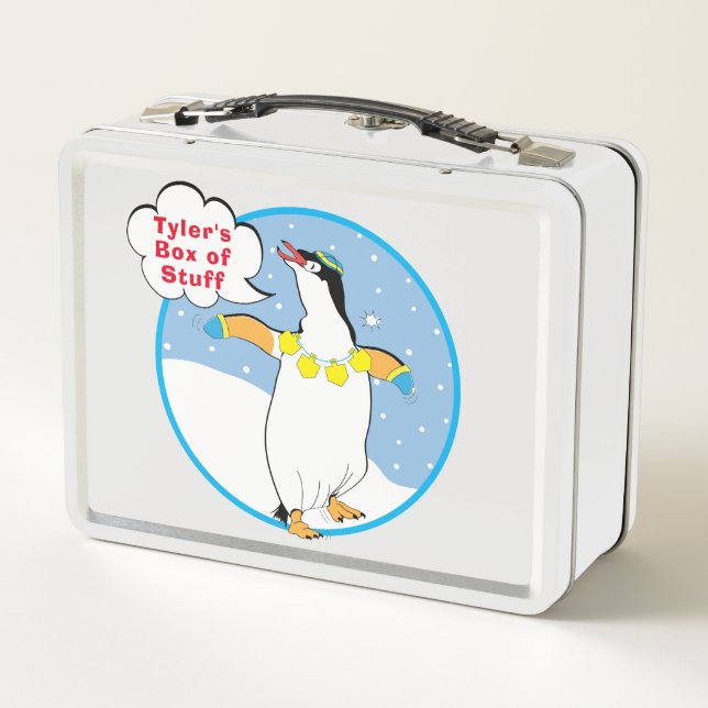 Penguin Metal Lunch Box (Back)