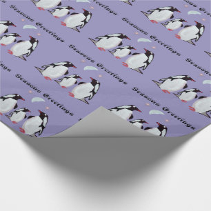 Penguin Moon Wrapping Paper