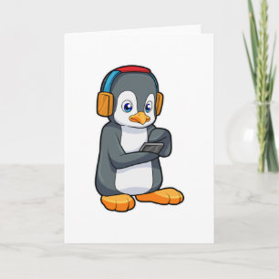 Penguin Music Headphone Card