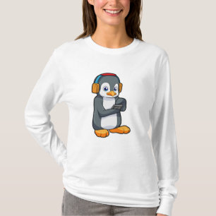 Penguin Music Headphone T-Shirt