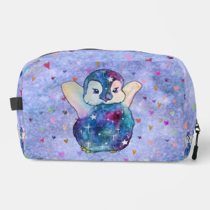 Penguin named Button Dopp Kit