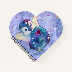 Penguin named Button Notebook