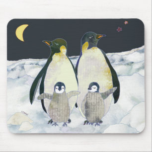 Penguin Night in the Antarctic Mouse Pad