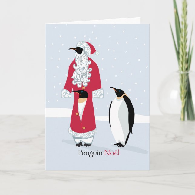 Penguin Noel Holiday Card (Front)
