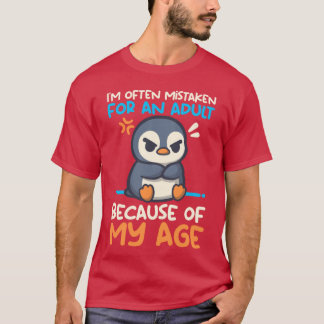 Penguin often mistaken for an adult because of my  T-Shirt