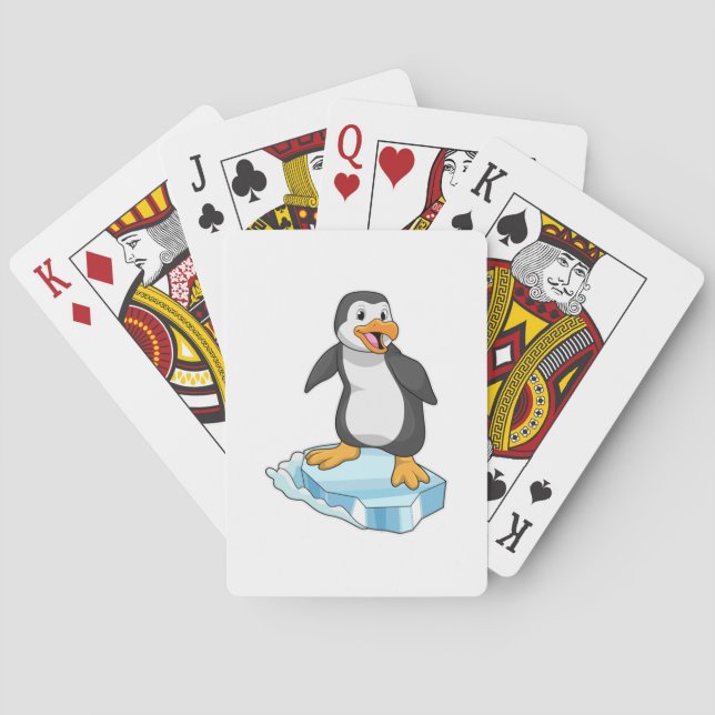 Penguin on Ice floe Playing Cards (Back)