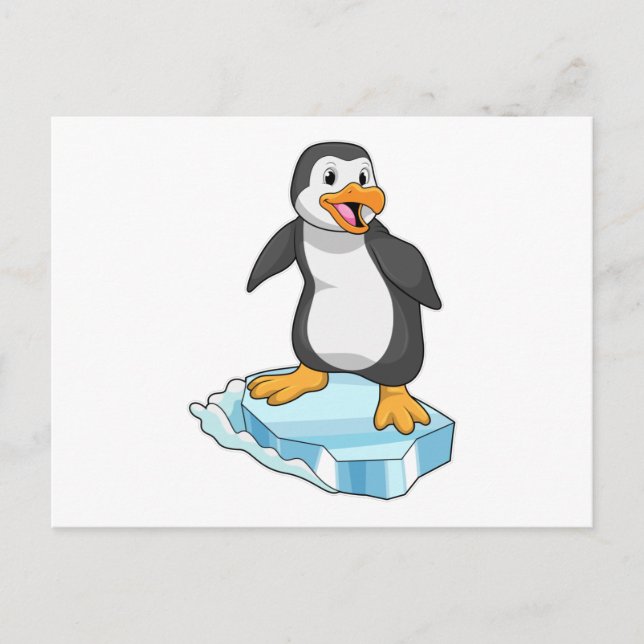 Penguin on Ice floe Postcard (Front)