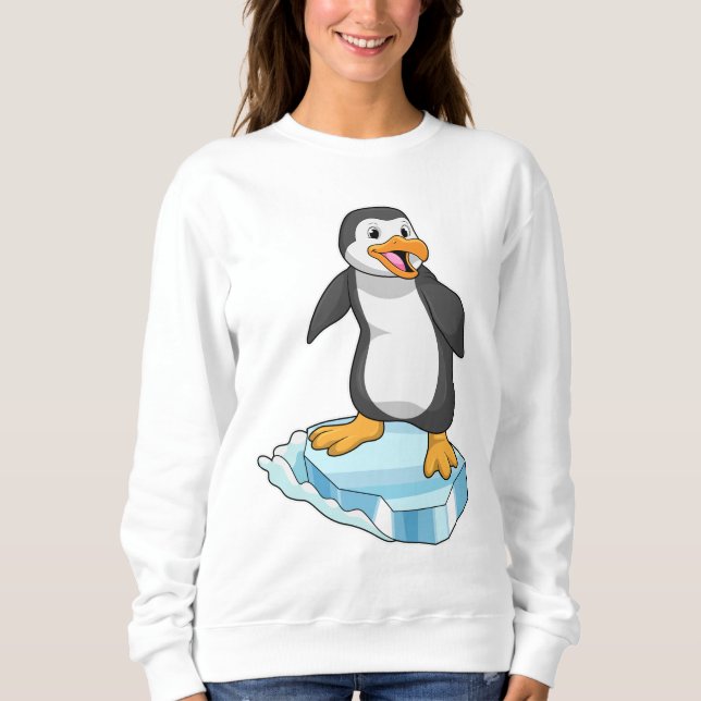 Penguin on Ice floe Sweatshirt (Front)