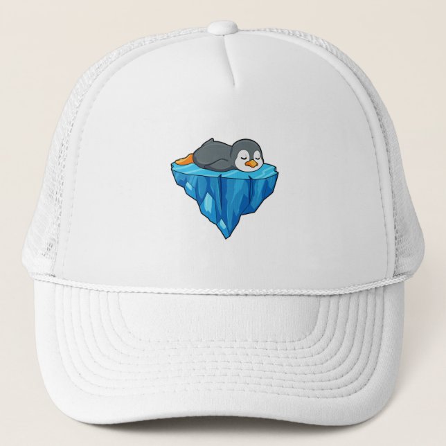 Penguin on Ice floe Trucker Hat (Front)