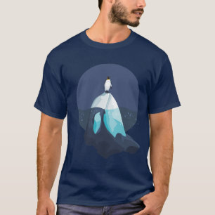 Penguin on Iceberg formed as Orcha T-Shirt