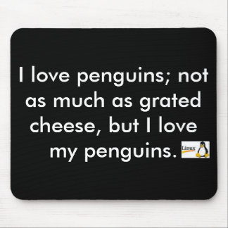 Penguin pad mouse pad