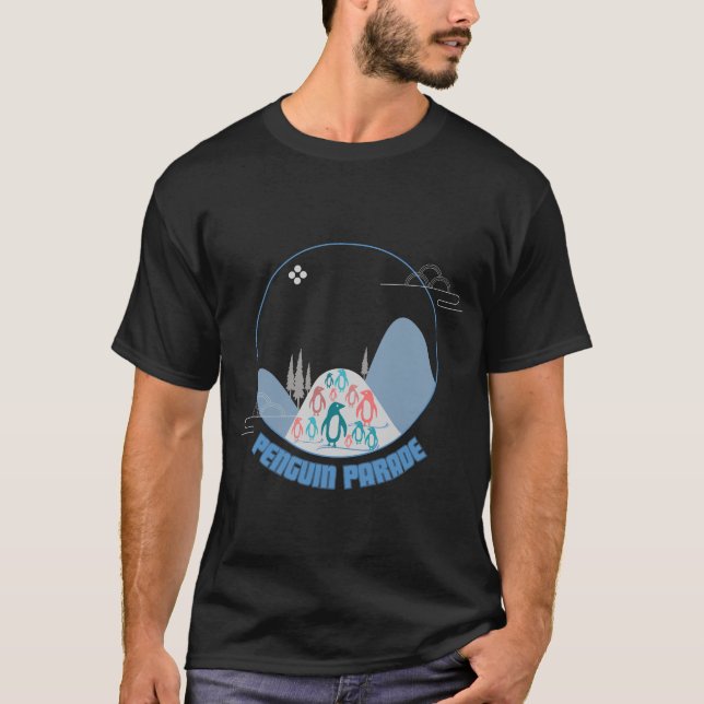 Penguin Parade  T-Shirt (Front)