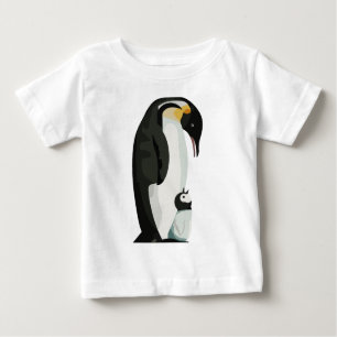 Penguin Parent and Chick Bonding Art Baby T-Shirt