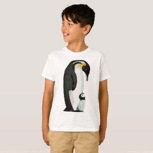 Penguin Parent and Chick Bonding Art T-Shirt