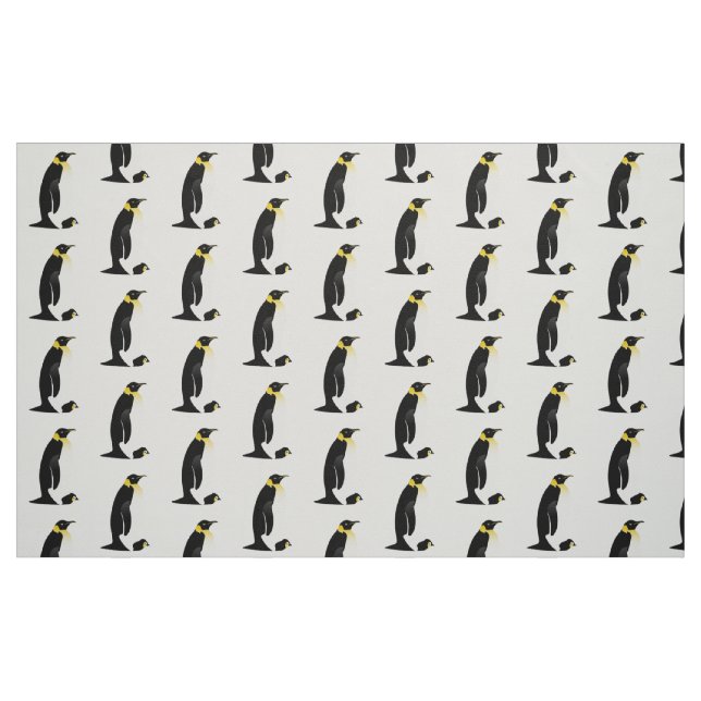 Penguin parent with his baby fabric (Fat Quarter)