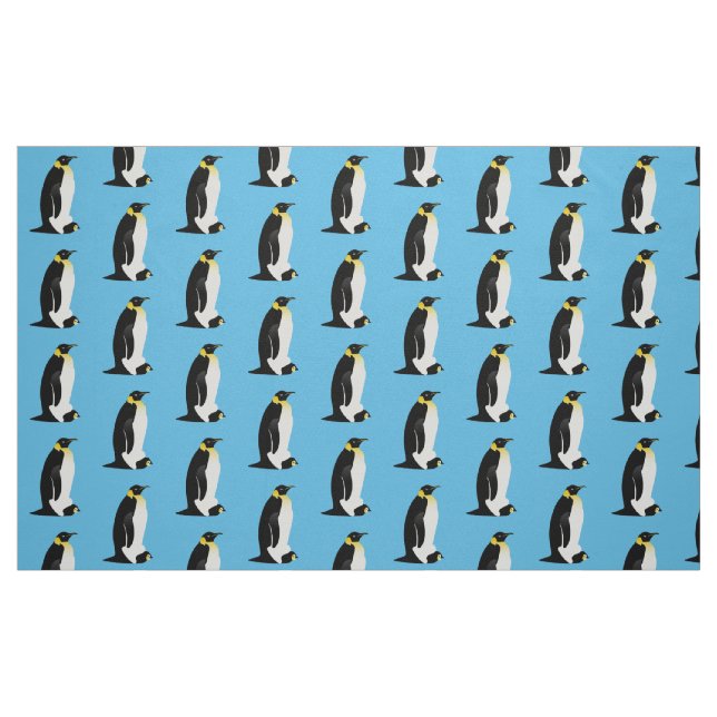Penguin parent with his baby fabric (Fat Quarter)