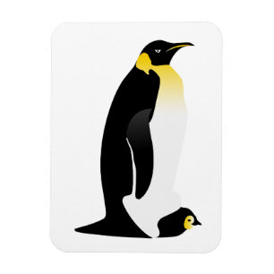 Penguin parent with his baby magnet