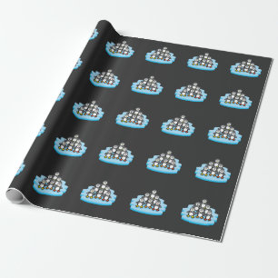 Penguin Party Antarctica Zoo Animal Love Zookeeper Wrapping Paper