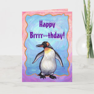 Penguin Party Centre Card