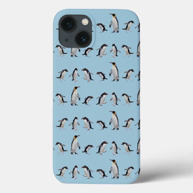Penguin Party iPad Case (Choose Your Colour) (Back)