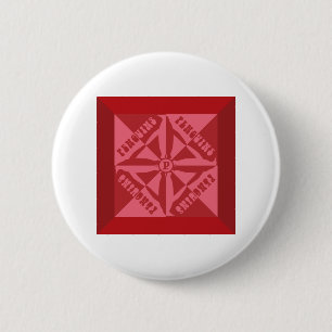 Penguin Pattern 6 Cm Round Badge