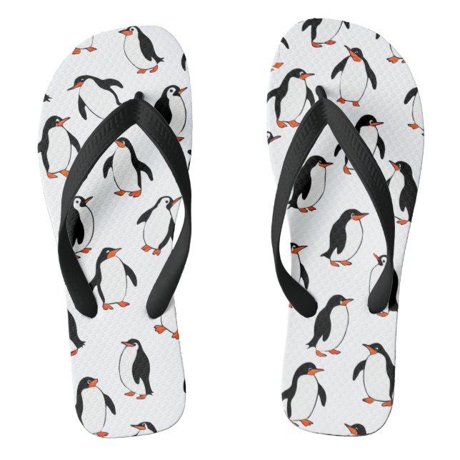 Penguin Pattern Jandals (Footbed)