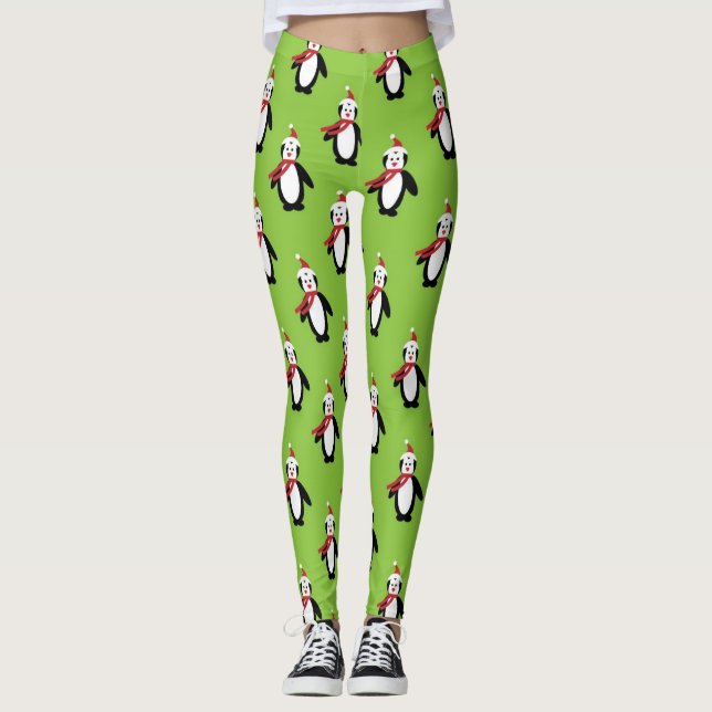 Penguin Pattern Leggings (Front)