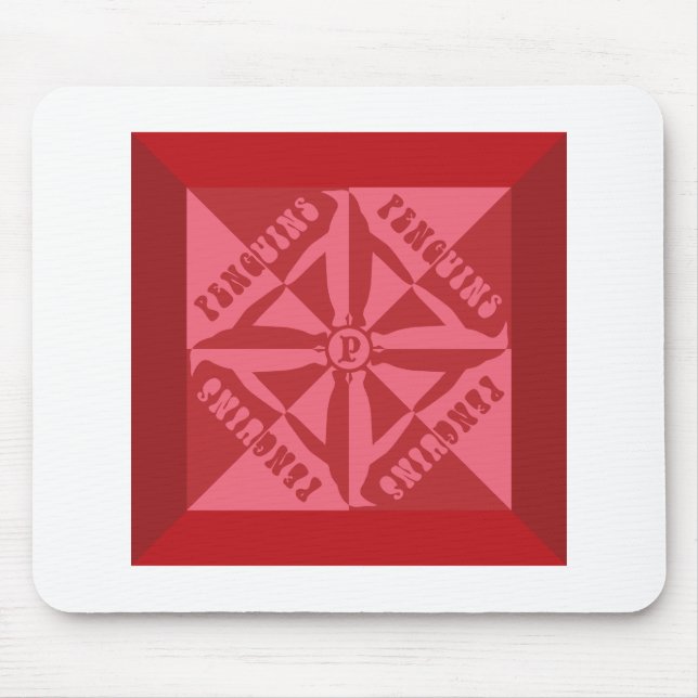 Penguin Pattern Mouse Pad (Front)