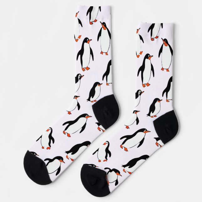 Penguin Pattern Socks (Left)