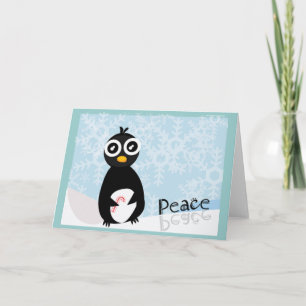 Penguin Peace Winter Card