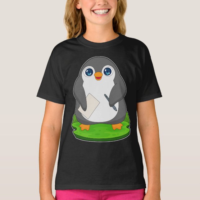 Penguin Pen Paper T-Shirt (Front)