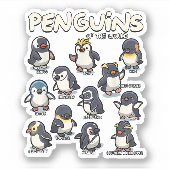 Penguin Penguins Animals of the World Penguin Love (Front)