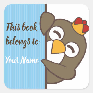Penguin Personalised Bookplate Sticker