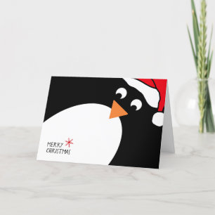 Penguin Personalised Christmas Card