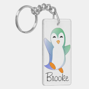 Penguin Personalised Key Ring