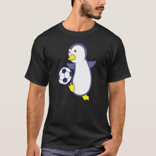 Penguin Playing Football T-Shirt