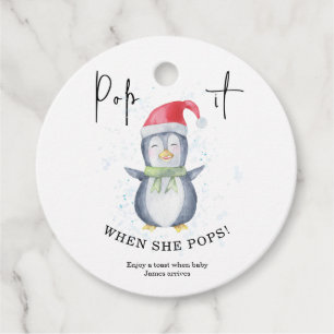 Penguin - Pop it When she pops Favour Tags
