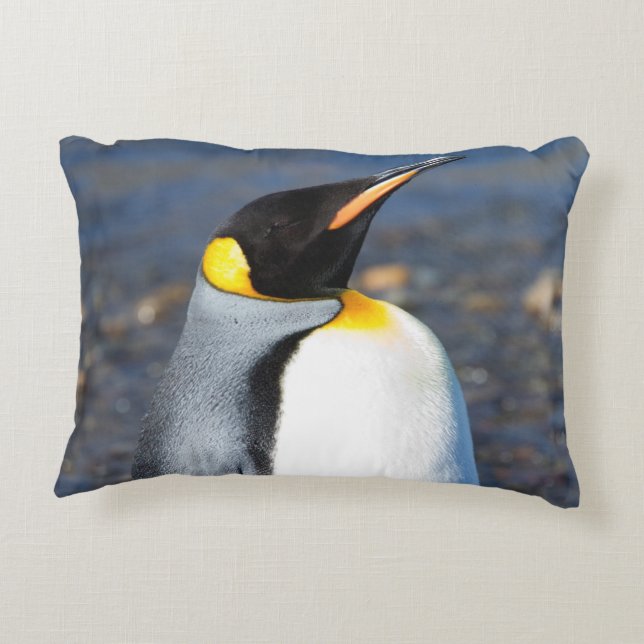 Penguin Portrait Decorative Cushion (Back)