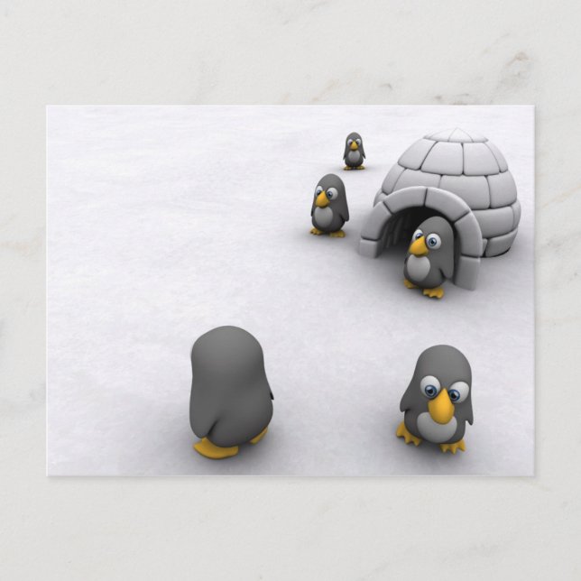 Penguin Post Card (Front)