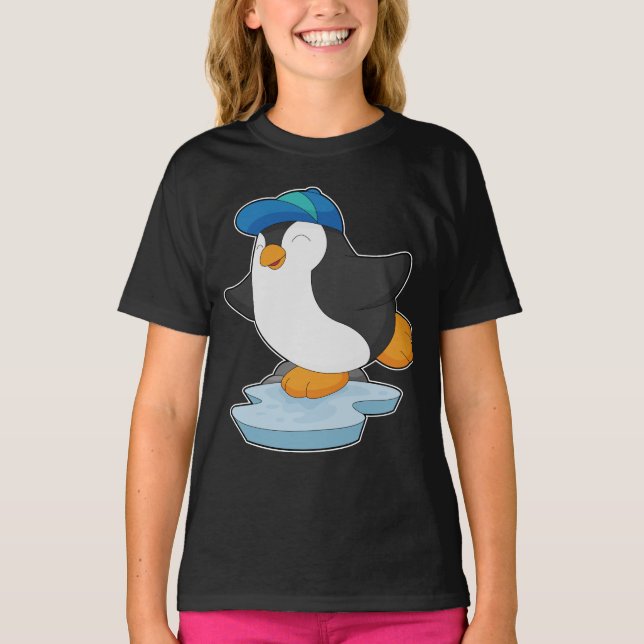 Penguin Pupil Cap School T-Shirt (Front)