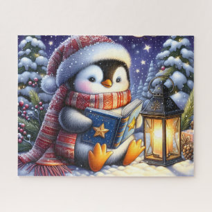 Penguin Reading Christmas Book Jigsaw Puzzle