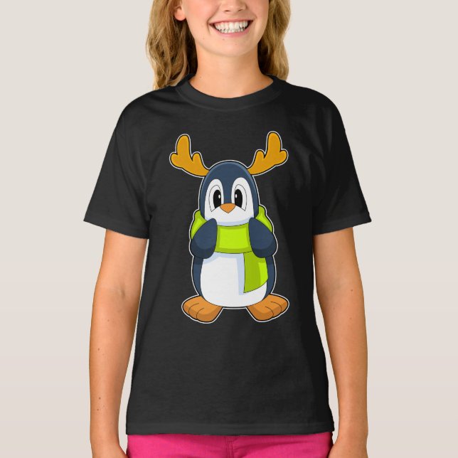 Penguin Reindeer T-Shirt (Front)