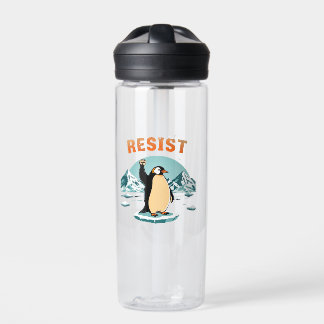 Penguin Resist muckup Graphic Vintage Arctic Water Bottle