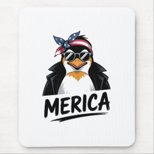 Penguin Resist Penguins Protest Against Mouse Pad