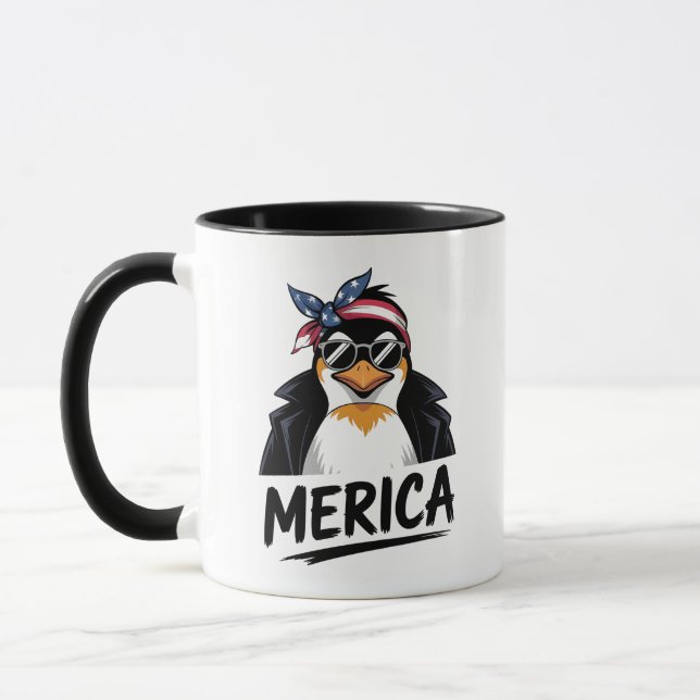 Penguin Resist Penguins Protest Against  Mug (Left)